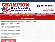Tablet Screenshot of homeremodelmadison.com